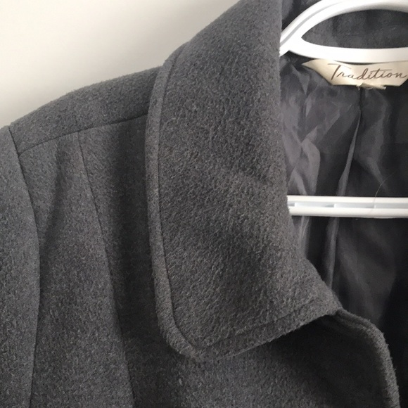 Grey pea jacket, military style - Picture 8 of 8